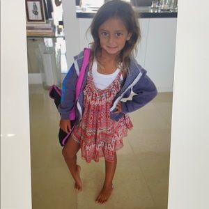 Incagirl SOLIEL red Aztec coverup.